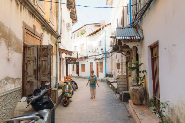 Stone Town's street during the 6-day Zanzibar luxury beach holiday tour package